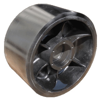 MidRoller  Bearing Mount 13" x 7 1/2" Polyurethane - Remanufactured Case IH 9370